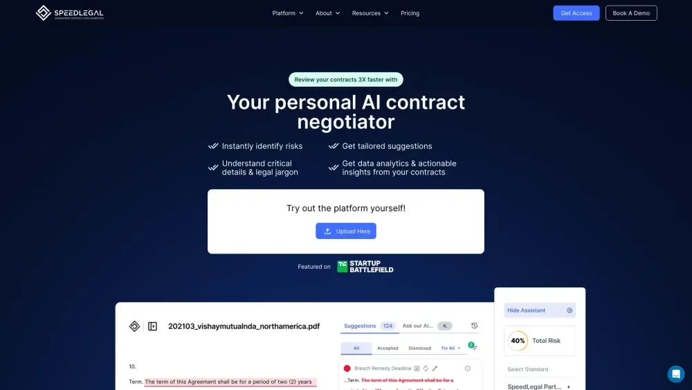 SpeedLegal product preview
