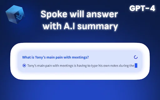 Spoke - GMeet Recorder, live AI reports 封面图 3