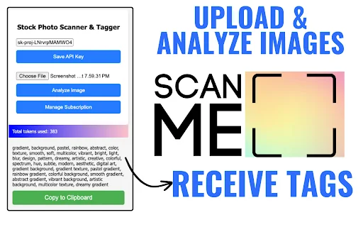 StockPhoto Scanner & Tagger product preview