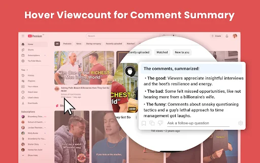YouTube 摘要生成器和聊天 — Strawberry 封面图 5