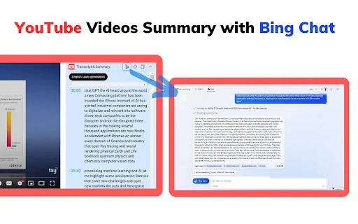 YouTube Summary with Bing Chat - All Browsers product preview