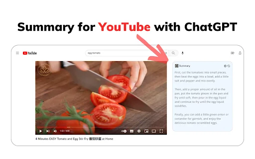 Summary with ChatGPT for Google and YouTube 封面图 2