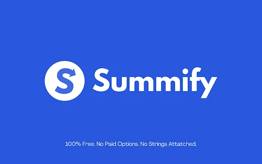 Summify: Free YouTube and Web Summarizer の製品プレビュー