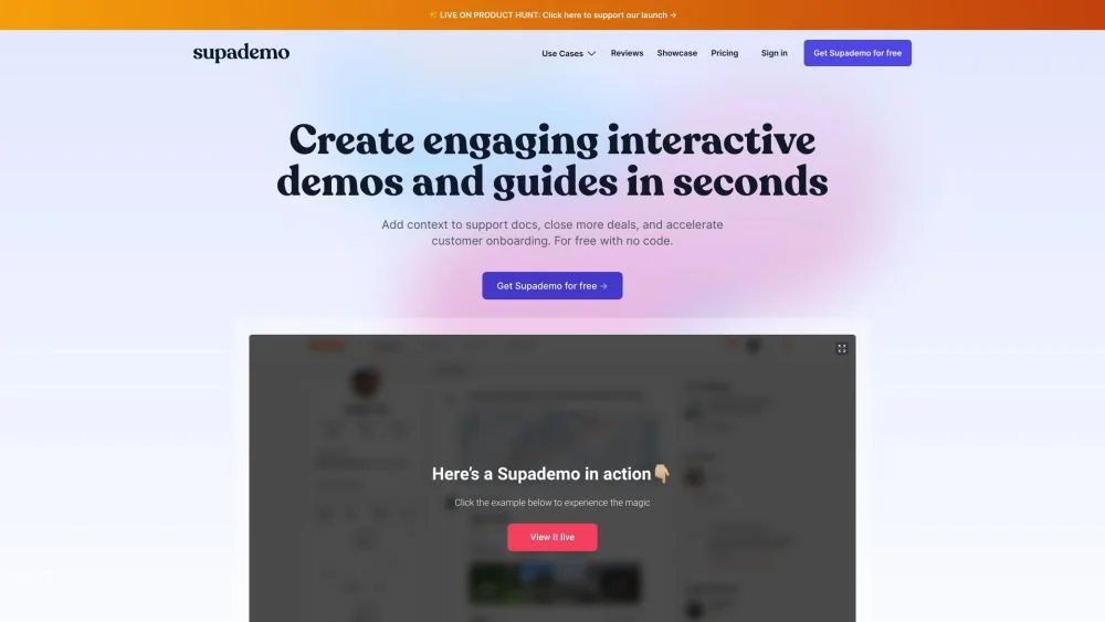 Supademo product preview