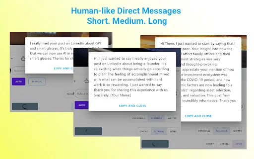 Swift Reply - ChatGPT for LinkedIn: replies + 封面图 3