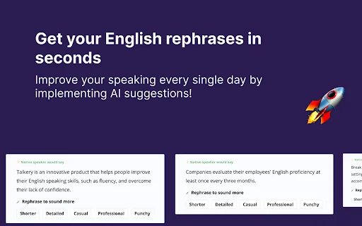 Talkery: AI Rephraser 封面图 3