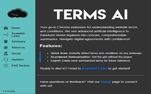 TermsAi product preview
