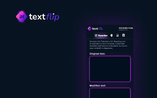TextFlip: ChatGPT Rewriter, AI Humanizer, Chat PDF and Summarizer 封面图 4