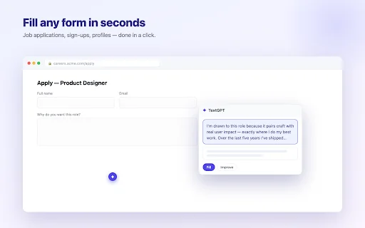 TextGPT - AI Autofill & Writing Assistant 封面图 3