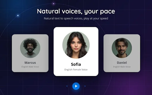 Read Aloud TTS: 文字转语音 — Text to Speech product preview