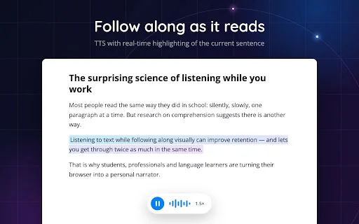Read Aloud TTS: 文字转语音 — Text to Speech 封面图 4