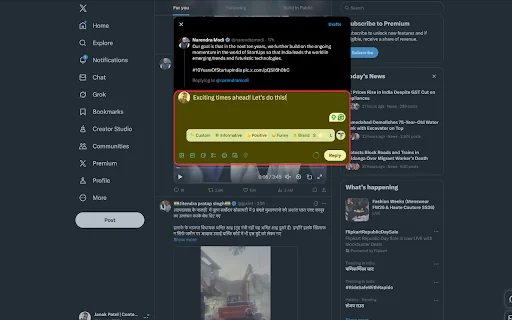 TweeFeed - AI Reply & DM Generator for X, LinkedIn, Instagram 封面图 3