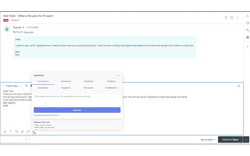 TypeGenie for Zendesk 封面图 4