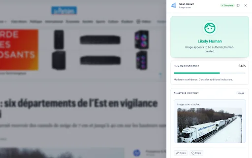 UncovAI | Deepfake Video, Image & AI Text Detector | Phishing URL Scanner product preview