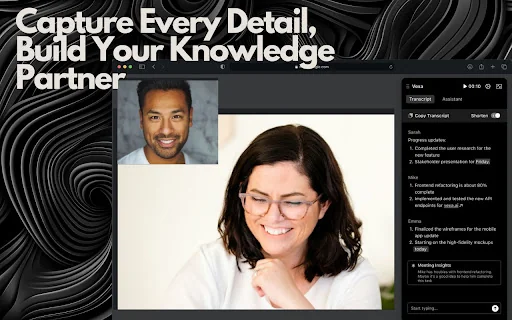 VEXA: AI for Google Meet and Knowledge Organization product preview