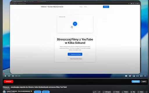 VidSumm - YouTube Video Summarizer product preview