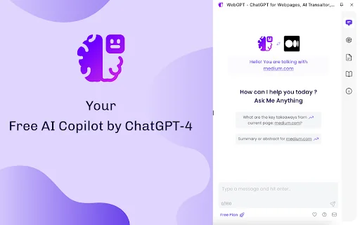 WebGPT - ChatGPT for Webpages, Free AI Copilot by ChatGPT-4 封面图 2