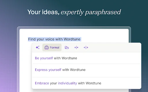 Wordtune: AI Paraphrasing and Grammar Tool 封面图 2