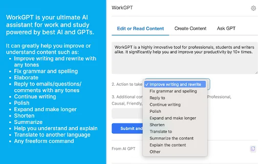 WorkGPT - Your Ultimate AI for Work (with ChatGPT, Gemini, Grok, Claude) 封面图 2