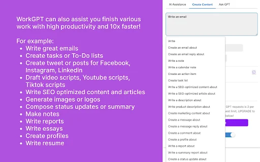 WorkGPT - Your Ultimate AI for Work (with ChatGPT, Gemini, Grok, Claude) 封面图 3