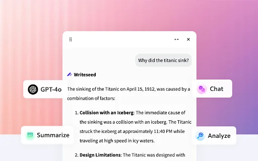 Writeseed - Smart AI Assistant 封面图 2