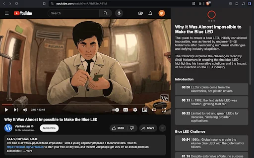Youtube VideoSynth: summarize Youtube videos product preview
