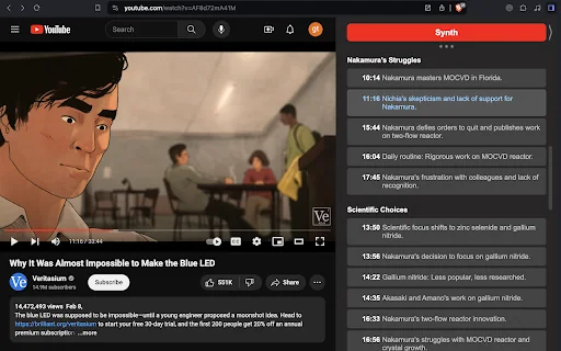 Youtube VideoSynth: summarize Youtube videos 封面图 2