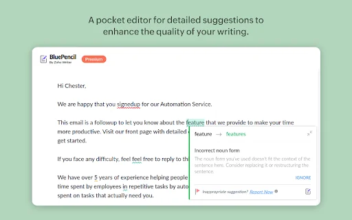 Zoho BluePencil: Free Grammar & Spell Checker 封面图 3