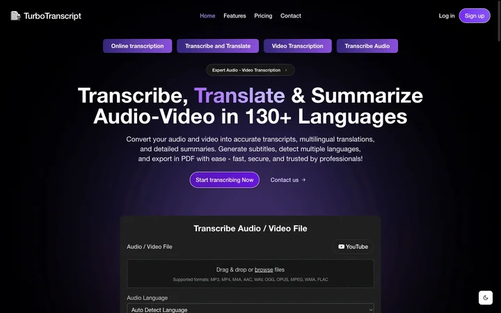 TurboTranscript product preview