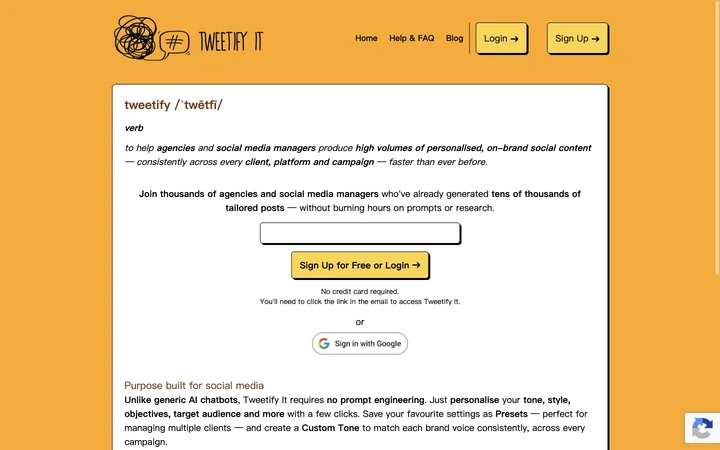 Tweetify It product preview