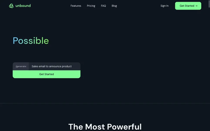 UnboundAI product preview