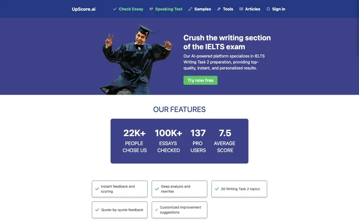UpScore.ai product preview
