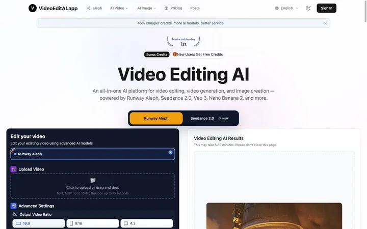 VideoEditAI.app product preview