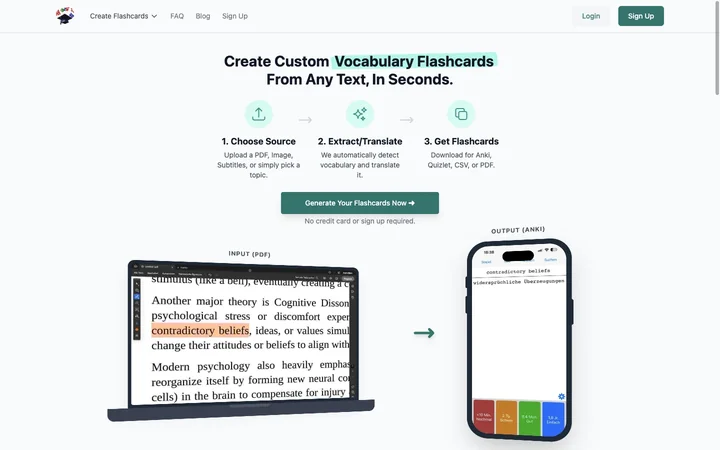 VocabGenerator.com product preview