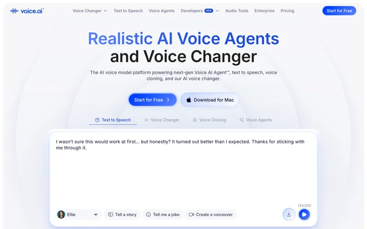 Voice.ai product preview