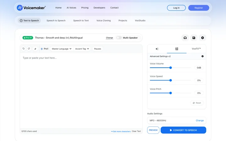 Voicemaker product preview