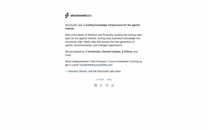 Structured Labs product preview
