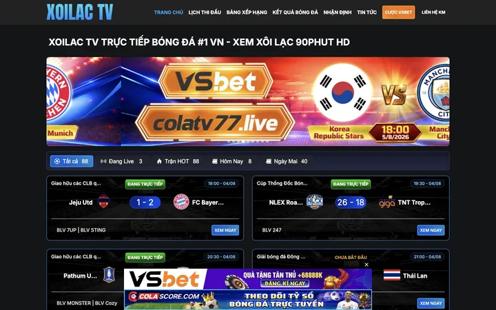 Xoilac TV product preview
