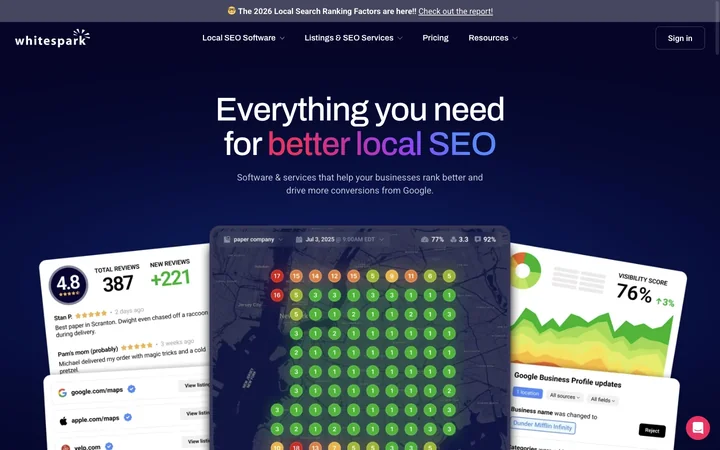 Whitespark product preview