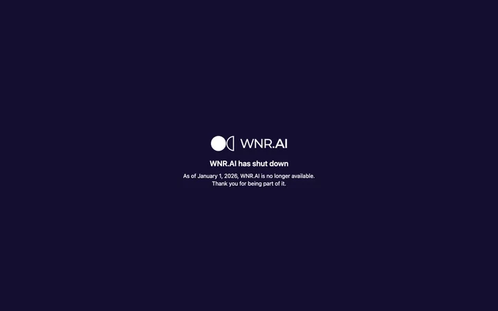 WNR.AI 产品预览