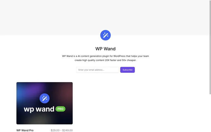 WP Wand product preview