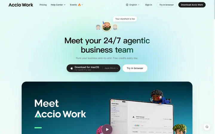 Accio Work product preview
