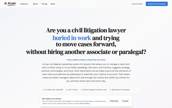 AI.Law 제품 미리보기