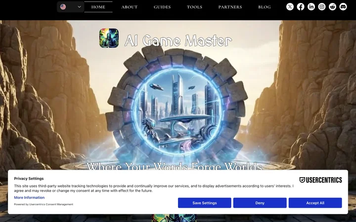 AI Game Master product preview