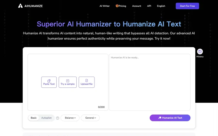 AI Humanize product preview