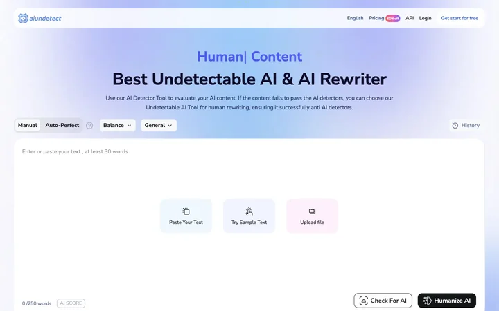 AI Undetect product preview