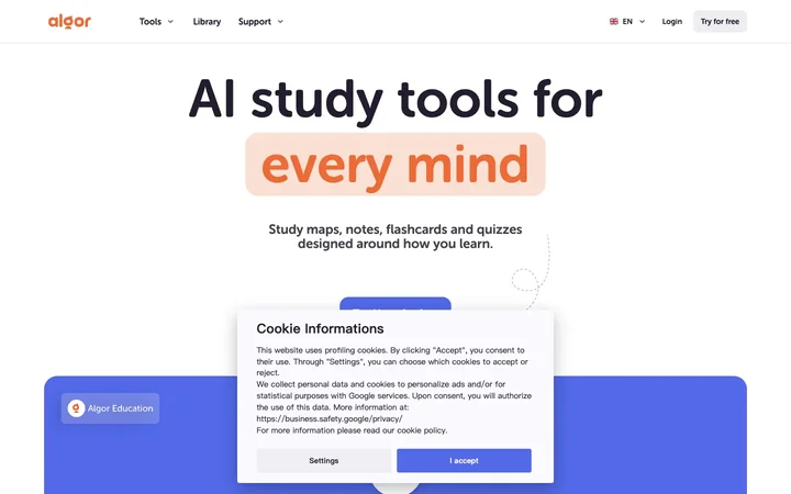 Algor Education product preview
