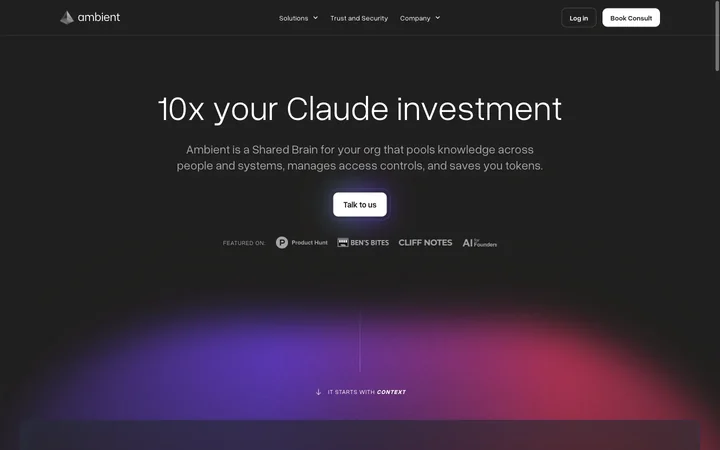 Ambient product preview