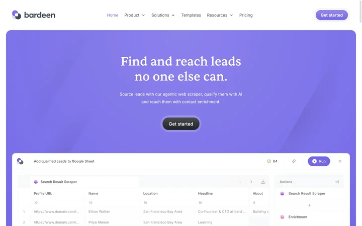 Bardeen product preview