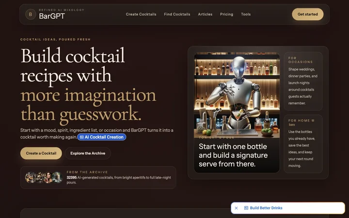 BarGPT product preview